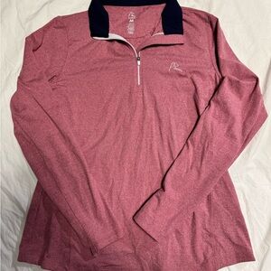 Women's Heather Red Rhoback Quarter-Zip Top